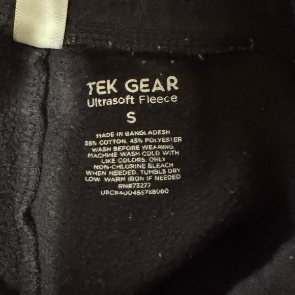 Women’s Tek Gear black pull on jogger sweatpants ultra soft fleece Small - Picture 3 of 3